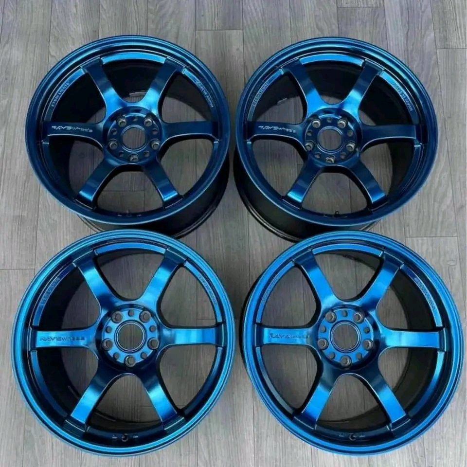 Rays Gramlights 57dr Sputter Blue 5x114.3 (4 Wheels)